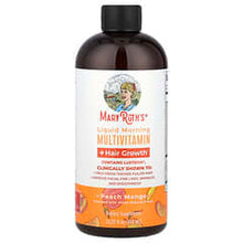 Load image into Gallery viewer, MaryRuth&#39;s Liquid Morning Multivitamin + Hair Growth, Peach Mango, 15.22 fl oz
