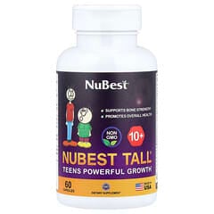 NuBest Tall 10+ Advanced Teen Growth Support, 60 Capsules for Optimal Development