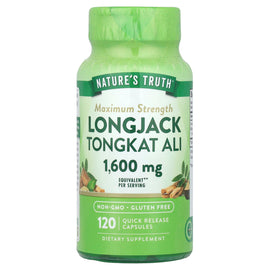 Nature's Truth Maximum Strength Longjack Tongkat Ali, 800mg Quick Release Capsules, 120 Count