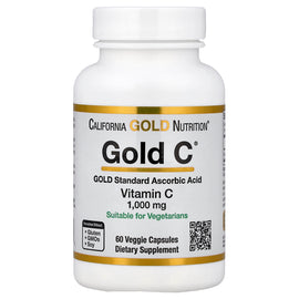 California Gold Nutrition Gold C® USP Grade Vitamin C 1000mg Veggie Capsules