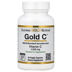 California Gold Nutrition Gold C® USP Grade Vitamin C 1000mg Veggie Capsules