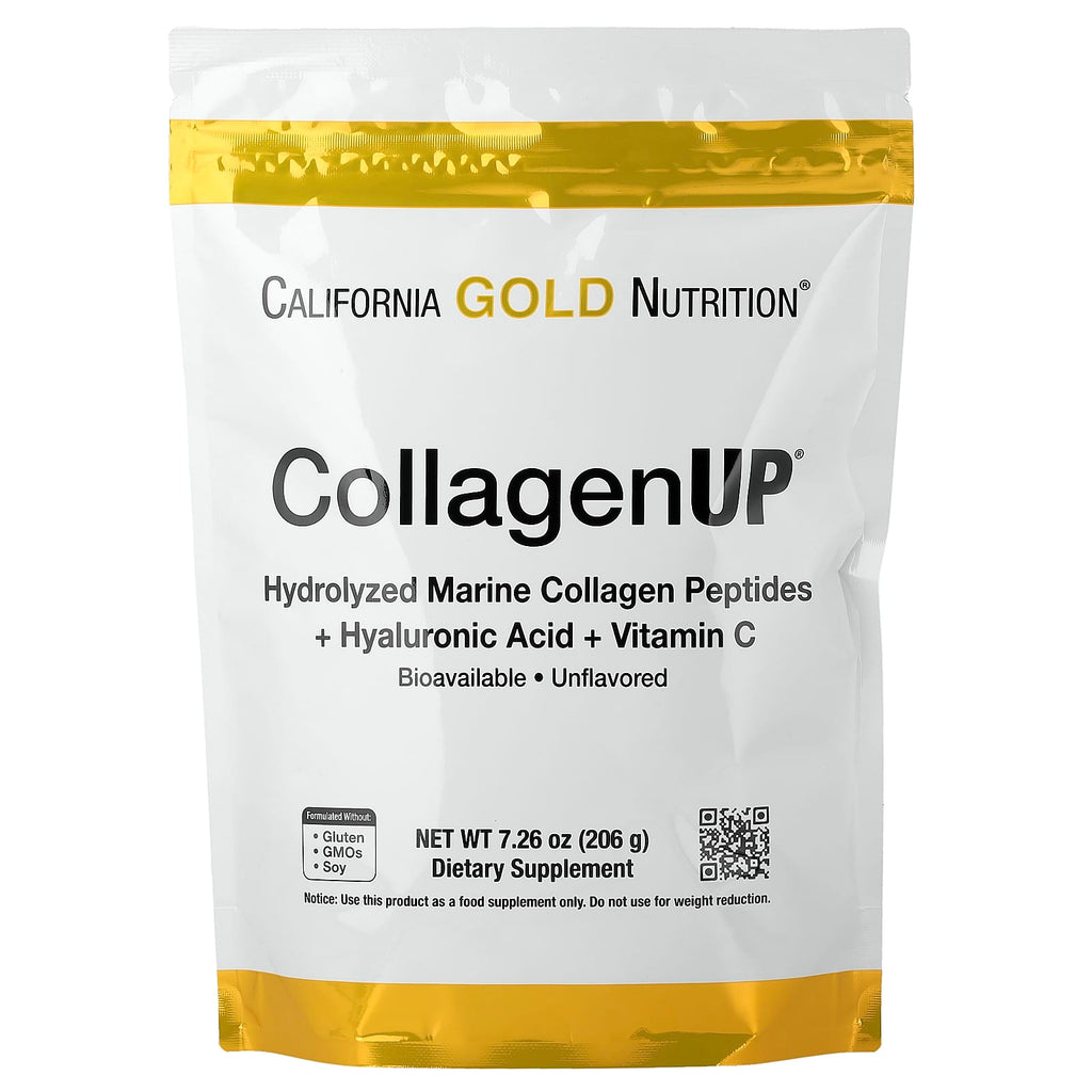 California Gold Nutrition CollagenUP: Marine Collagen, Hyaluronic Acid, Vitamin C Powder
