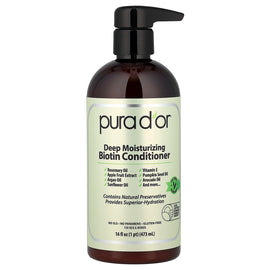 Pura D'or Deep Moisturizing Biotin Conditioner for Healthy Hair Growth, 16 fl oz