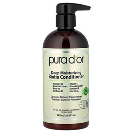 Pura D'or Deep Moisturizing Biotin Conditioner for Healthy Hair Growth, 16 fl oz
