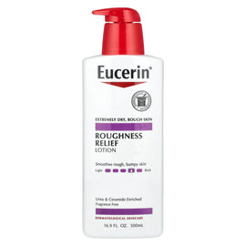 Eucerin Roughness Relief Lotion, Fragrance-Free, 48-Hour Hydration, 16.9 fl oz