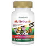 NaturesPlus Animal Parade Gold Children's Chewable Multivitamin: D3, K2, Probiotics, Sugar-Free, 60 Animal Tablets