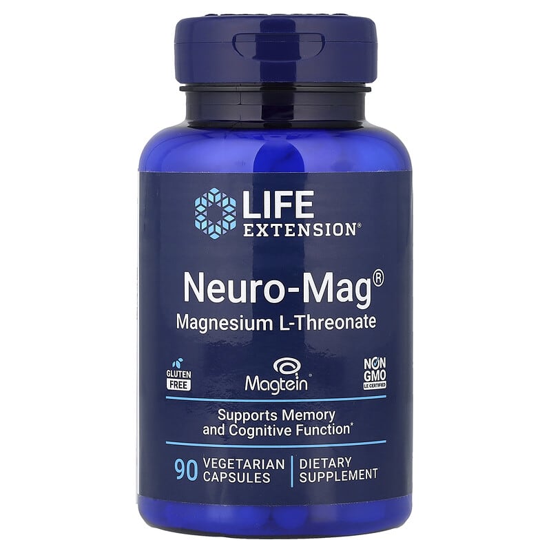 Life Extension Neuro-Mag Magnesium L-Threonate: Brain Health & Memory Support