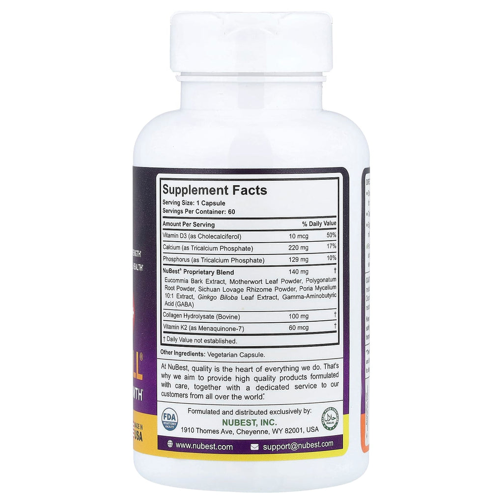 NuBest Tall 10+ Advanced Teen Growth Support, 60 Capsules for Optimal Development