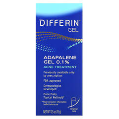 Differin Adapalene Gel 0.1%: FDA-Approved Retinoid Acne Treatment, Fragrance-Free, 0.5 oz