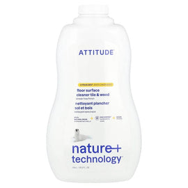 ATTITUDE Natural Citrus Zest Floor Surface Cleaner Tile and Wood