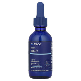 Trace Ionic D3+K2 Liquid Supplement for Bone, Immune, and Heart Health