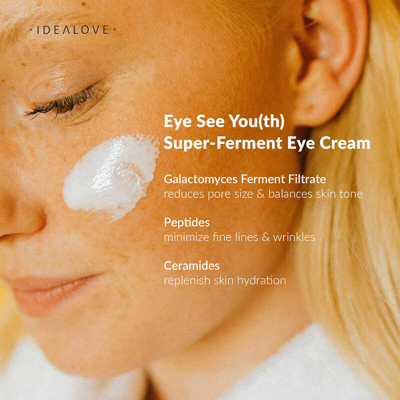 Idealove Eye See You(th) Super-Ferment Eye Cream, Hydrating Anti-Aging Treatment