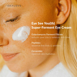 Idealove Eye See You(th) Super-Ferment Eye Cream, Hydrating Anti-Aging Treatment
