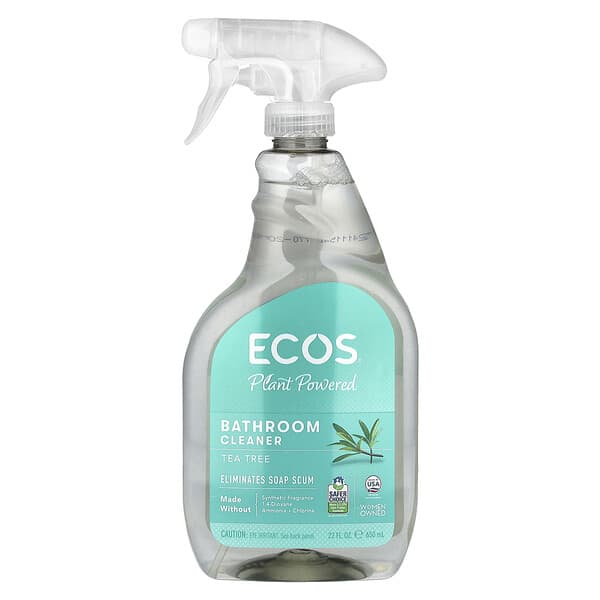ECOS Tea Tree Plant-Powered Bathroom Cleaner Spray 22 Ounces