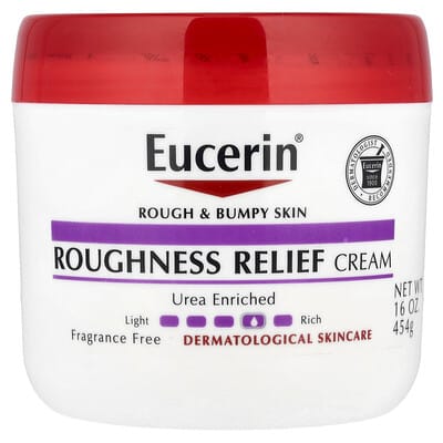 Eucerin Roughness Relief Cream: Fragrance-Free 16oz for Dry, Bumpy Skin