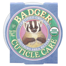 Load image into Gallery viewer, Badger Organic Soothing Shea Butter Cuticle Care Balm - 0.75 oz