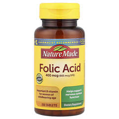 Nature Made Folic Acid 400 mcg Tablets for Women's Health, 250 Count