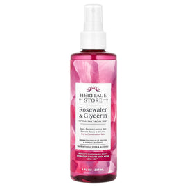 Heritage Store Rosewater & Glycerin Hydrating Facial Mist for Radiant, Refreshed Skin