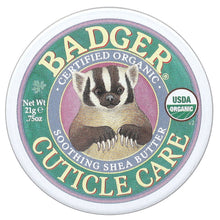 Load image into Gallery viewer, Badger Organic Soothing Shea Butter Cuticle Care Balm - 0.75 oz