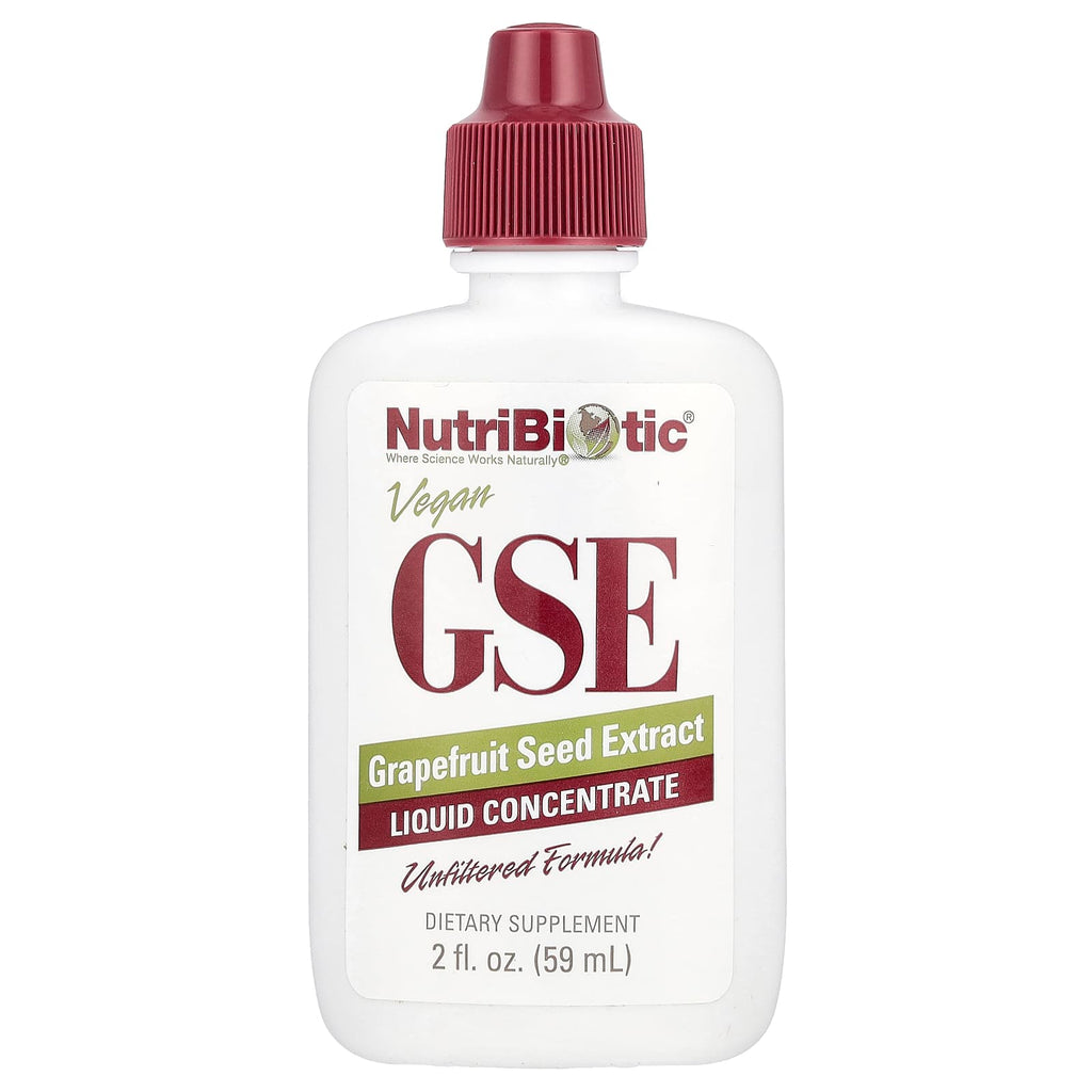 NutriBiotic Vegan GSE Grapefruit Seed Extract 100mg Liquid Concentrate Daily Support