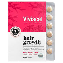Load image into Gallery viewer, Viviscal Clinically Proven Marine Collagen Hair Growth Supplement for Thicker Hair