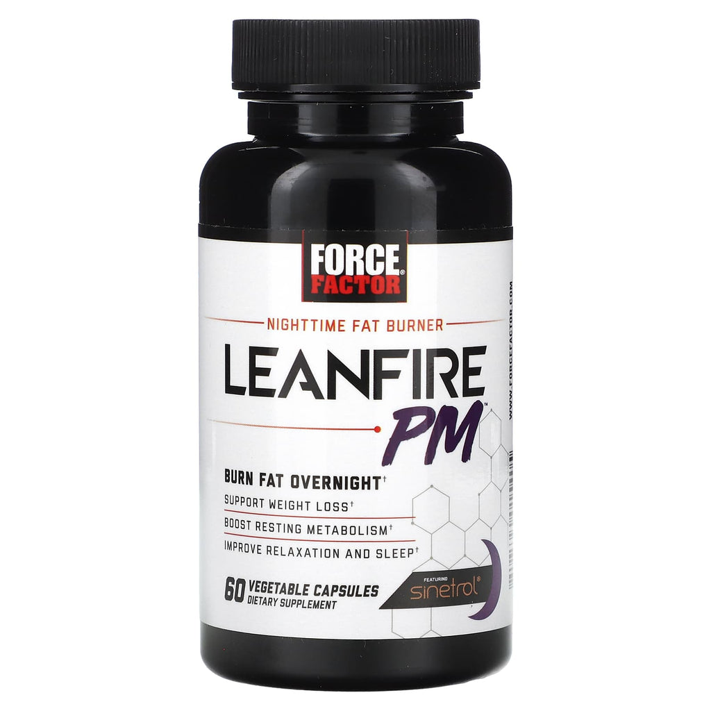 Force Factor LeanFire PM Nighttime Fat Burner for Restful Sleep & Metabolism