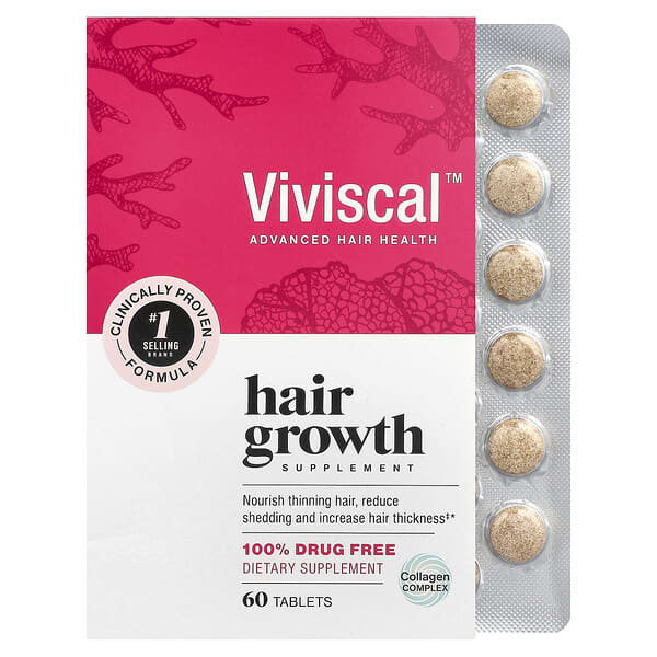 Viviscal Clinically Proven Marine Collagen Hair Growth Supplement for Thicker Hair