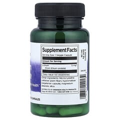 Swanson 5mg Lithium Orotate Brain & Nervous System Support 60 Veggie Capsules