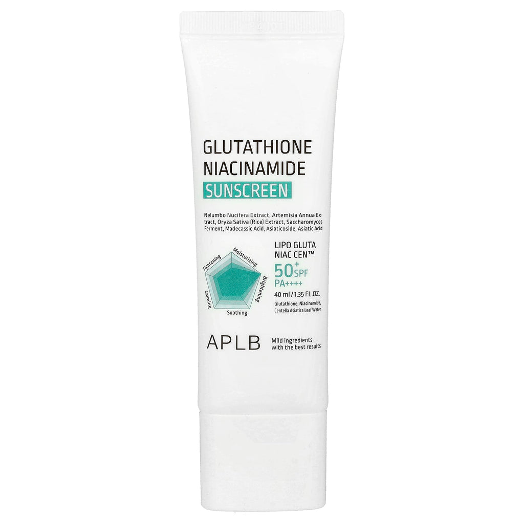 APLB Glutathione Niacinamide Sunscreen SPF 50+ PA++++ for Brightening, Anti-Aging & Hydration