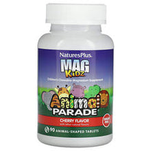 Load image into Gallery viewer, NaturesPlus MagKidz Animal Parade Children&#39;s Chewable Magnesium, Cherry Flavor, 90 Tablets