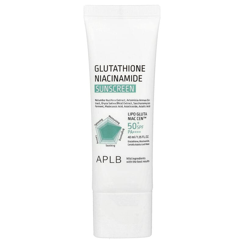 APLB Glutathione Niacinamide Sunscreen SPF 50+ PA++++ for Brightening, Anti-Aging & Hydration
