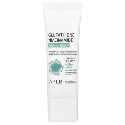 APLB Glutathione Niacinamide Sunscreen SPF 50+ PA++++ for Brightening, Anti-Aging & Hydration