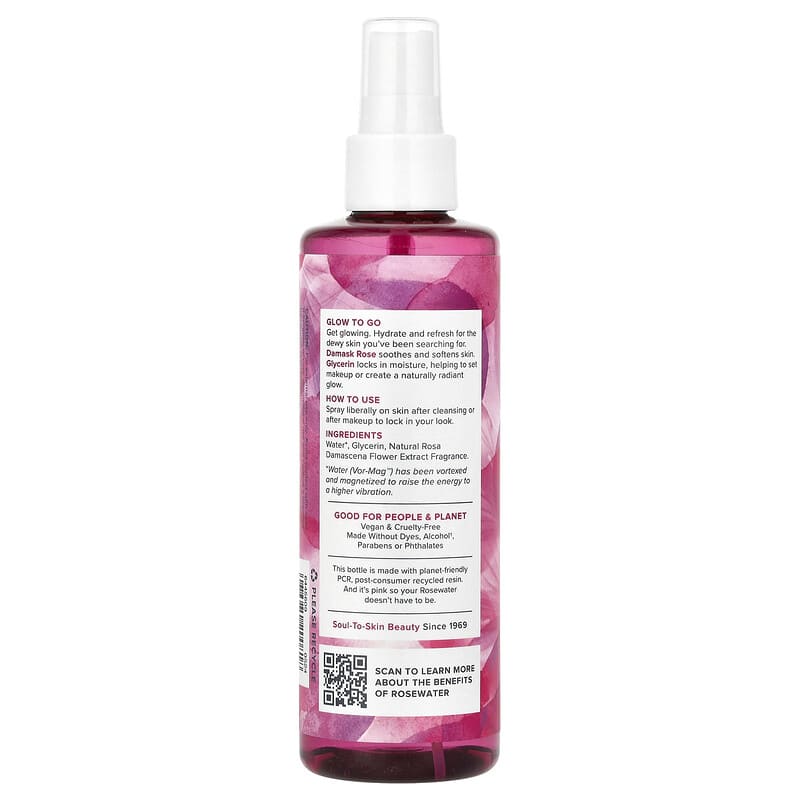 Heritage Store Rosewater & Glycerin Hydrating Facial Mist for Radiant, Refreshed Skin