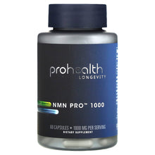 Load image into Gallery viewer, ProHealth Longevity NMN Pro 1000: High Potency 1000mg Per Serving, 60 Capsules