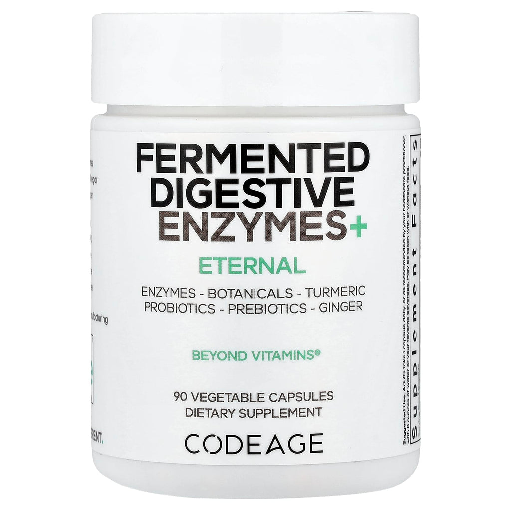 Codeage Fermented Digestive Enzymes+ for Optimal Gut Health - 90 Vegetable Capsules