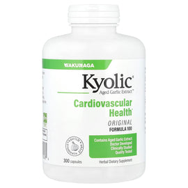 Kyolic Aged Garlic Extract Cardiovascular Health Formula 100 - 300 Capsules, 300mg