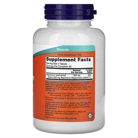 NOW Foods Magnesium Glycinate 180 Tablets 100mg Highly Absorbable Form