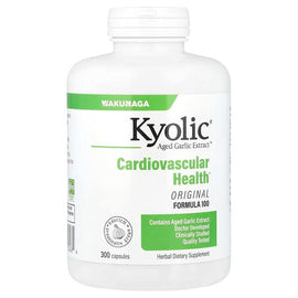 Kyolic Aged Garlic Extract Cardiovascular Health Formula 100 - 300 Capsules, 300mg
