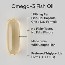 Load image into Gallery viewer, Sports Research Triple Strength Omega-3 Fish Oil Softgels for Cardiovascular Health