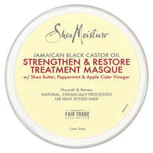 Load image into Gallery viewer, SheaMoisture Jamaican Black Castor Oil Treatment Masque: Strengthens, Restores, Conditions