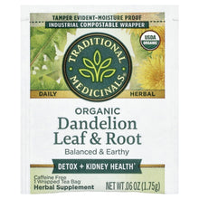 Load image into Gallery viewer, Traditional Medicinals Organic Dandelion Leaf Root Tea, Caffeine-Free, 16 Bags