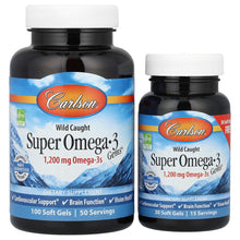 Load image into Gallery viewer, Carlson Wild Caught Super Omega-3 Gems: Premium EPA DHA for Vital Health