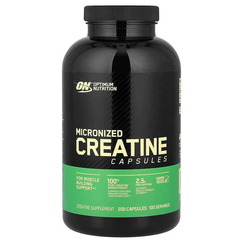 Optimum Nutrition Micronized Creatine Capsules: Maximize Muscle Strength, Power & Recovery