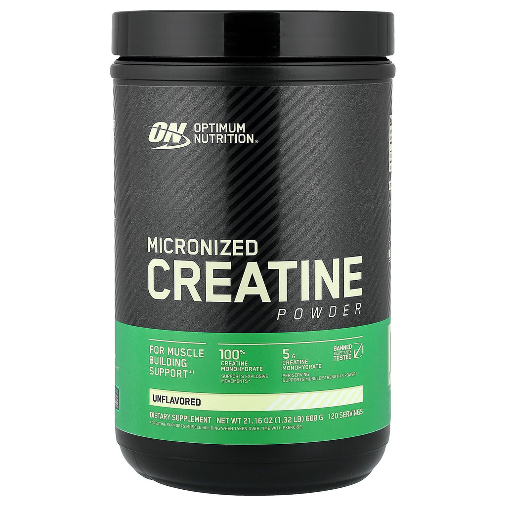 Optimum Nutrition Micronized Creatine Powder Unflavored for Muscle Growth & Strength