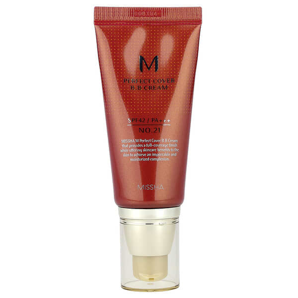 Missha M Perfect Cover BB Cream: Flawless Light Beige, SPF 42 PA+++ Skin Perfection