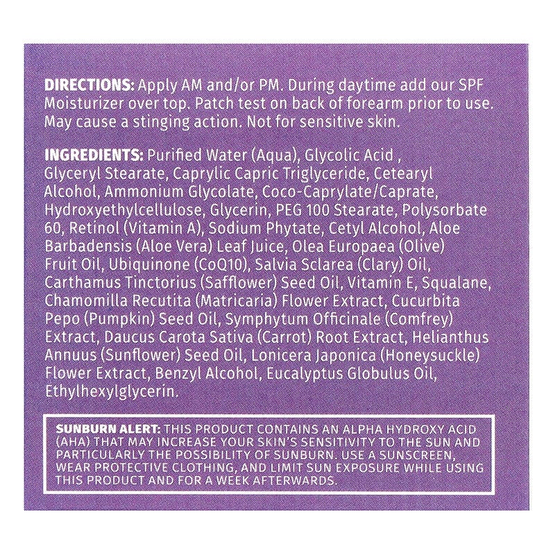 Reviva Labs Professional Strength 10% Glycolic Acid Cream for Exfoliation & Moisturizing