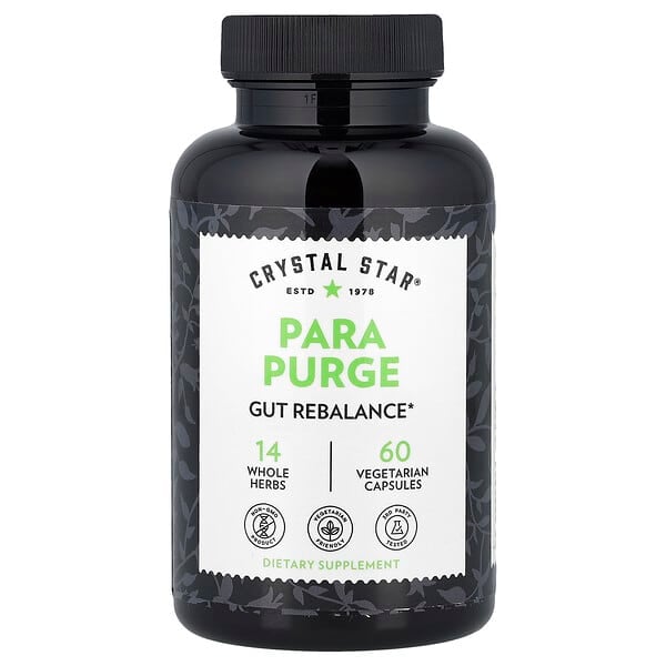 Crystal Star Para Purge: 60 Vegetarian Capsules for Gut Rebalance & Cleanse