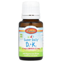 Load image into Gallery viewer, Carlson Kids Super Daily D3 K2 Liquid Drops - Bone &amp; Immune Support