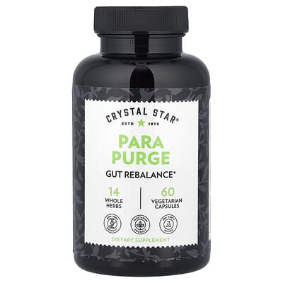 Crystal Star Para Purge: 60 Vegetarian Capsules for Gut Rebalance & Cleanse
