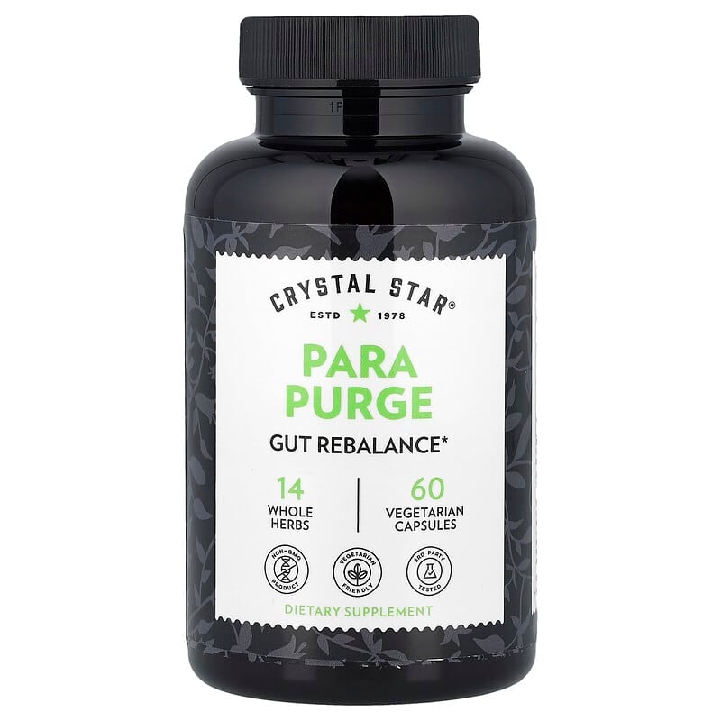 Crystal Star Para Purge: 60 Vegetarian Capsules for Gut Rebalance & Cleanse